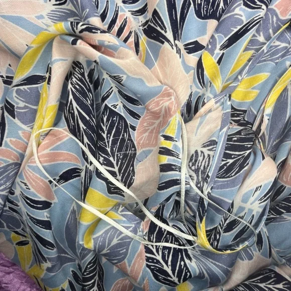 NEW JAPNA GOA S or M DRESS BEACHWEAR VISCOSE Adj Straps Asymmetrical Pom Poms - Picture 10 of 10